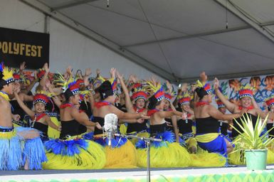 Cook Islands stage, ASB Polyfest 2015.