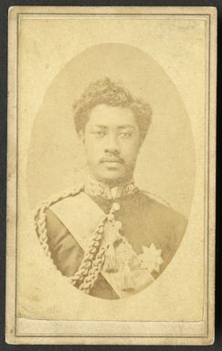 Dickson, M fl 1870s :Portrait of William Pitt Leleiohoku 1855-1877