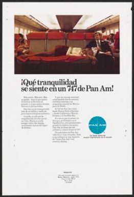 Qué tranquilidad se siente en un 747 de Pan Am!