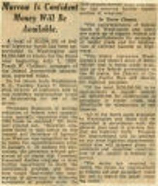 Murrow Is Confident Money Will Be Available. Northwest History. State History. Health Conditions, Cont'd. Spokane, Cont'd. Wood Ticks. Highway Finance. General. Appropriations.