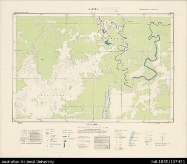 Indonesia, Western New Guinea, Kabtel, Series: Nederlands-Nieuw-Guinea, Sheet 28-X, 1956, 1:100 000