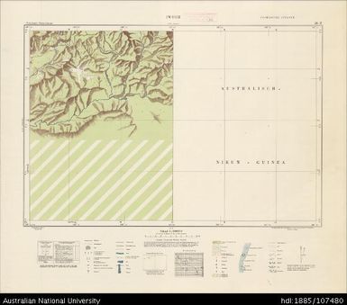 Indonesia, Western New Guinea, Iwoer, Series: Nederlands-Nieuw-Guinea, Sheet 20-Z, 1956, 1:100 000