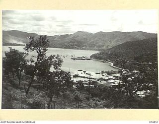 PORT MORESBY, PAPUA. 1944-07-28. PORT MORESBY LOOKING NORTH, NORTH EAST FROM PAGA HILL