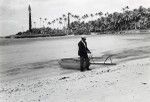 Historical reconstitution of the arrival of Fao, an evangelist, on Lifou in 1842 : disembarkation on the beach of Mou