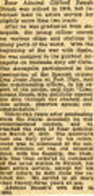 Admiral C. J. Boush, War Veteran, Dead. National Topics. General O to S. Box 42.