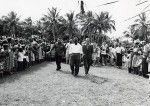 Arrival of the delegates to the chieftainship of Mou, at the invitation of chief Boula on Whit Monday (30 May 1966)