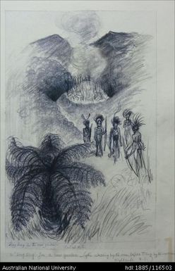 A 'Sing sing' for a new Garden - (after clearing by the men, before tilling by the women - Highlands, N.G.)