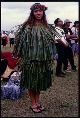 South Pacific Festival of the Arts, Apia, 1996. Performer from Guam