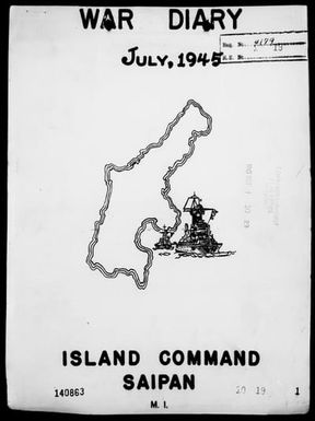 COM SAIPAN ISLAND - War Diary, 7/1-31/45