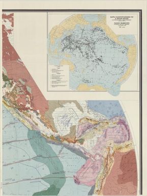 Tektonicheskai︠a︡ karta Tikhookeanskogo segmenta zemli Tectonic map of the Pacific segment of the earth (Sheet 1)