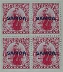 Stamps: New Zealand - Samoa One Penny