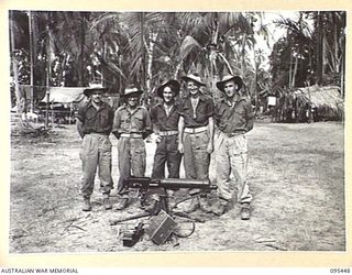 KARAPIA, NEW GUINEA, 1945-08-17. THE MEDIUM MACHINE-GUN SECTION, D COMPANY, 2/7 INFANTRY BATTALION