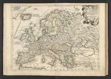 L'Europe selon les memoires les plus Nouveaux. Dresseé par le P. Coronelli Cosmographe de la Rep. de Venise Corrigée par le Sr. Tillemon, et dediée a Monseigneur le Marquis de Louvois, et de Courtenvaux, Coner. du Roy en tous ses Conseils, Ministre et Secretaire d'Estat, Commandeur et Chevalier des Ordres de sa Majesté, Surintendant general des Bastimens, Arts, et Manufactures de France. Par son tres humble et obeissant Serviteur J. B. Nolin. A Paris, Chez J. B. Nolin, sur le Quay de l’Horloge du Palais,Vers le Pont Neuf. a l'Enseigne de la Place des Victoires. Avec Privilege du Roy. 1696.