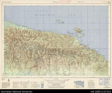 Papua New Guinea, Wewak, Series: AMS T504, Sheet SA 54-16, 1966, 1:250 000