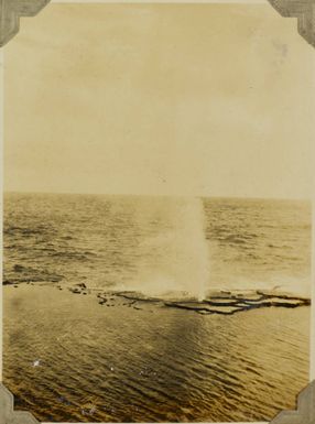 Blowholes at Mapu a Vaea, Tonga, 1928