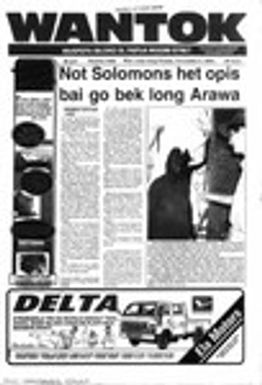 Wantok Niuspepa--Issue No. 1062 (November 03, 1994)