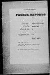 Patrol Reports. New Ireland District, Kavieng, 1952 - 1953