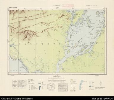 Indonesia, Western New Guinea, Sailolof, Series: Nederlands-Nieuw-Guinea, Sheet 8-D, 1958, 1:100 000