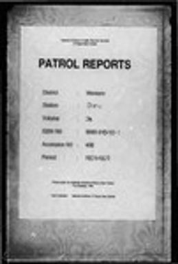 Patrol Reports. Western District, Daru, 1928 - 1929