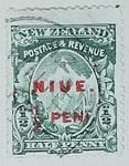 Stamp: New Zealand - Niue Half Penny