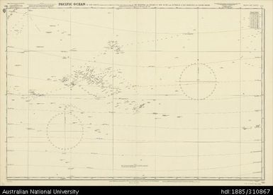 Pacific Ocean (in four sheets), Admiralty Chart, Sheet 783, South East, 1875, 1:6 900 000