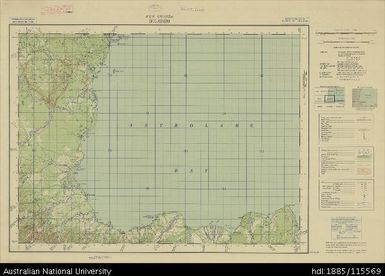 Papua New Guinea, Northeast New Guinea, Bogadjim, 1 Inch series, Sheet 434, 1944, 1:63 360