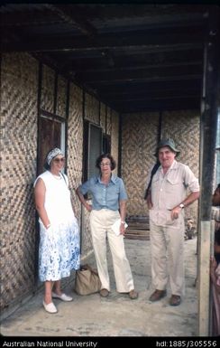 Diana Howlett, Pamela Brown and H.C.B. at Mintima, Chimbu