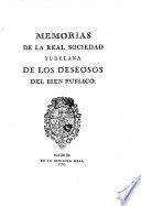 Memorias de la Real Sociedad Tudelana de los Deseosos del Bien Público