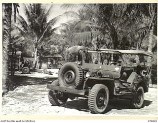 WUNUNG PLANTATION, NEW BRITAIN. 1945-01-29. ONE OF THE SPECIAL WORKSHOP JEEPS OF THE 264TH LIGHT AID DETACHMENT. THESE JEEPS WERE DESIGNED BY NX129614 CAPTAIN K.M. LOWN, OFFICER IN CHARGE, AND ARE ..
