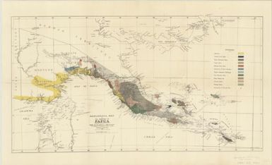 Geological map of the Territory of Papua / drawn by A.R. McKellar