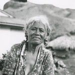 Portrait of an old Polynesian woman