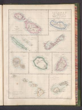 Islands of importance not delineated at large in the other maps of the Atlas : Maltese Islands -- Madeira -- New Caledonia and Loyalty Islands -- Bermuda -- Tahiti -- Bourbon (Reunion) -- Mauritius -- Sandwich Isles, or Hawaiian Archipelago -- Viti, or Fiji Islands / by Edwd. Weller, F. R. G. S. ; engraved by Edwd. Weller, 34 Red Lion Square ; E. Weller, Lithogr.