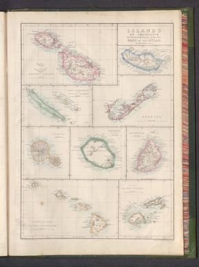 Islands of importance not delineated at large in the other maps of the Atlas : Maltese Islands -- Madeira -- New Caledonia and Loyalty Islands -- Bermuda -- Tahiti -- Bourbon (Reunion) -- Mauritius -- Sandwich Isles, or Hawaiian Archipelago -- Viti, or Fiji Islands / by Edwd. Weller, F. R. G. S. ; engraved by Edwd. Weller, 34 Red Lion Square ; E. Weller, Lithogr.