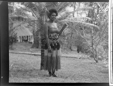 Unidentified young Fijian woman, Ba, Fiji