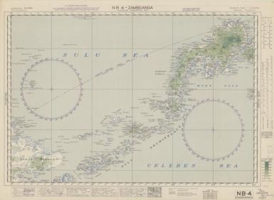 Australian aeronautical map: Zamboanga (Sheet NB4)