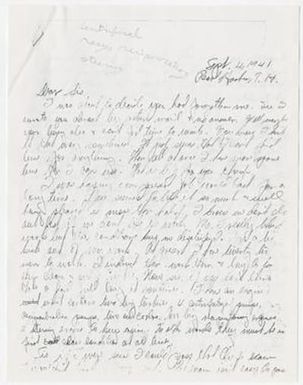 [Copy of Letter from Grover Barron Bishop to Jane Bishop, September 4, 1941]