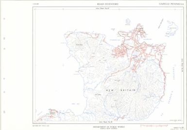 Papua New Guinea road inventory, July 1975: Gazelle Peninsula (Sheet 41)