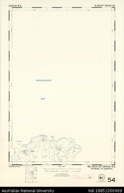 Papua New Guinea, Gehua NE, Survey Index 54, 1:50 000, 1973