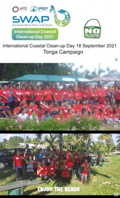 International Coastal Cleanup Day 2021:Action by the association of Pelesitiki Campaign Tonga