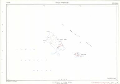 Papua New Guinea road inventory, July 1975: Mussau (Sheet 44)