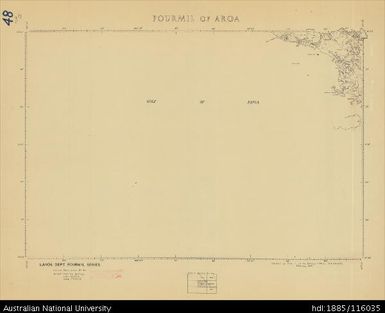 Papua New Guinea,, Fourmil of Aroa, Fourmil series, Sheet 48, 1957, 1:253 440