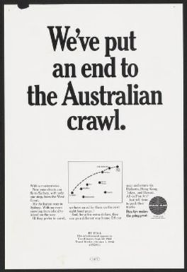 We've put an end to the Australian crawl.