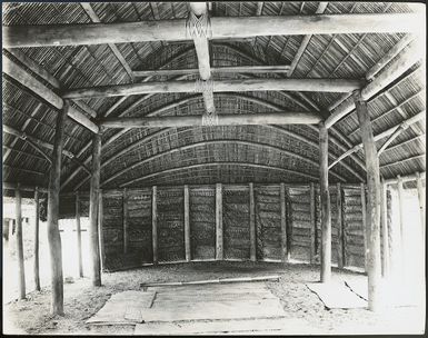 Interior of Samoan house