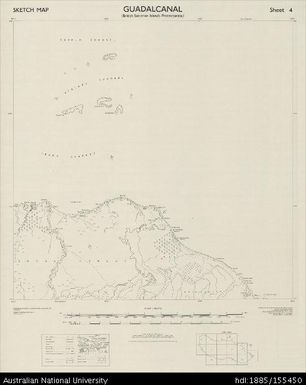 Solomon Islands, British Solomon Islands Protectorate, Guadalcanal, Series: D.C.S. (Misc) 91 (Sketch), Sheet 4, 1955, 1:50 000