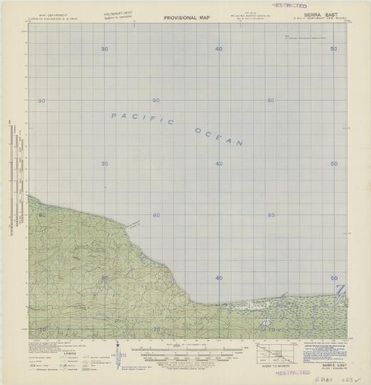 Provisional map, northeast New Guinea: Serra East (Sheet Serra East)
