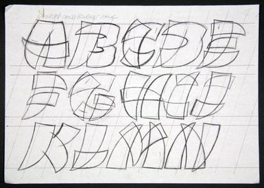 Churchward Chinajap Boldest Italic Sketch