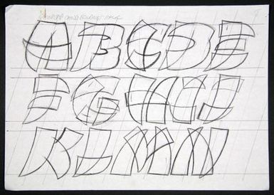 Churchward Chinajap Boldest Italic Sketch