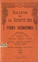 Bulletin de la Société des Études Océaniennes numéro 20