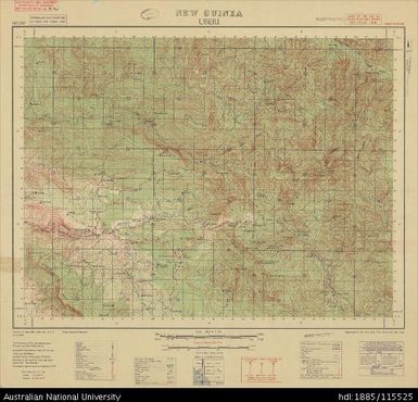 Papua New Guinea, Southern New Guinea, Uberi, Standard Series, 1943, 1:63 360