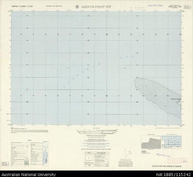 Papua New Guinea, Admiralty Islands, Ahevos Point NW, Series: AMS T893, Sheet 3551 II NW, 1:25 000, 1958